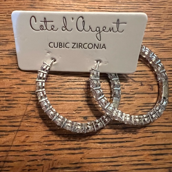 Cate d’ Argent Zirconia Earrings - Picture 1 of 4
